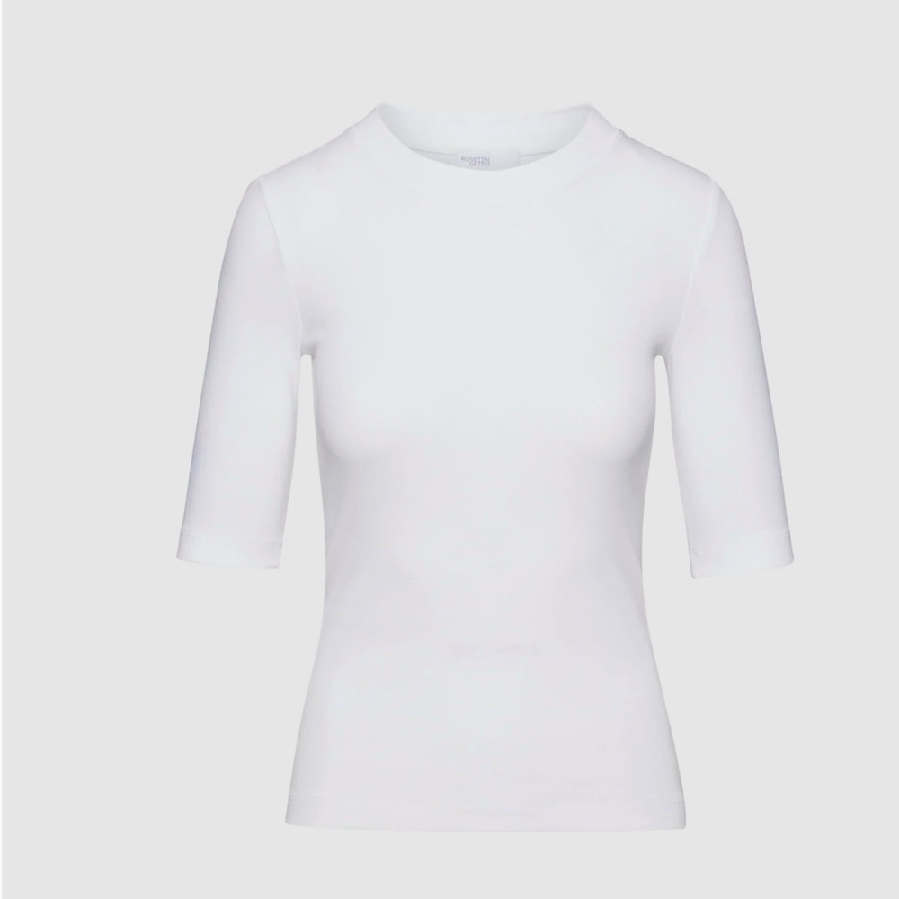 Rosetta Getty cropped-sleeve crew-neck T-shirt Size S